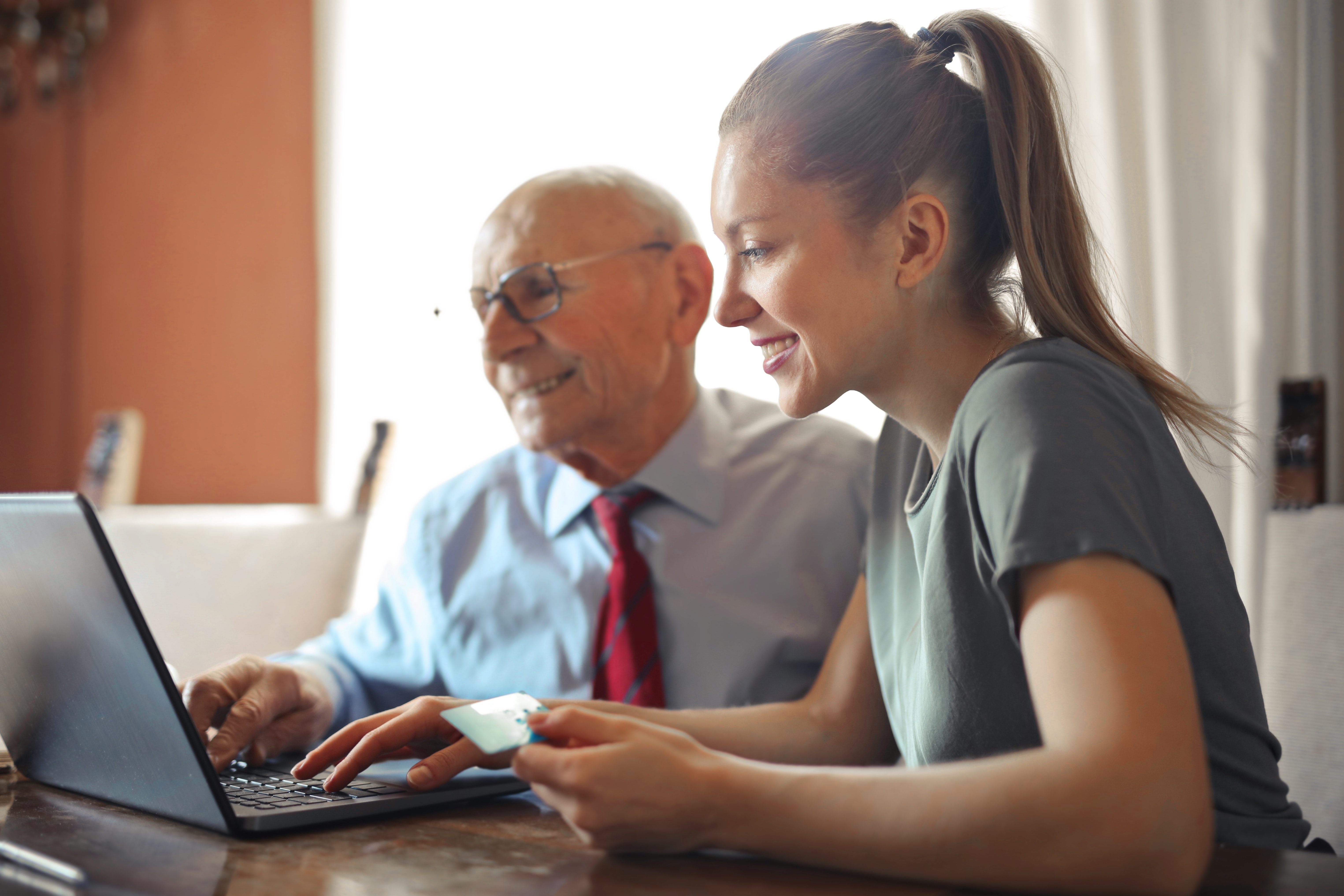 finding stairlifts for seniors on laptop - acorn stairlifts ZA